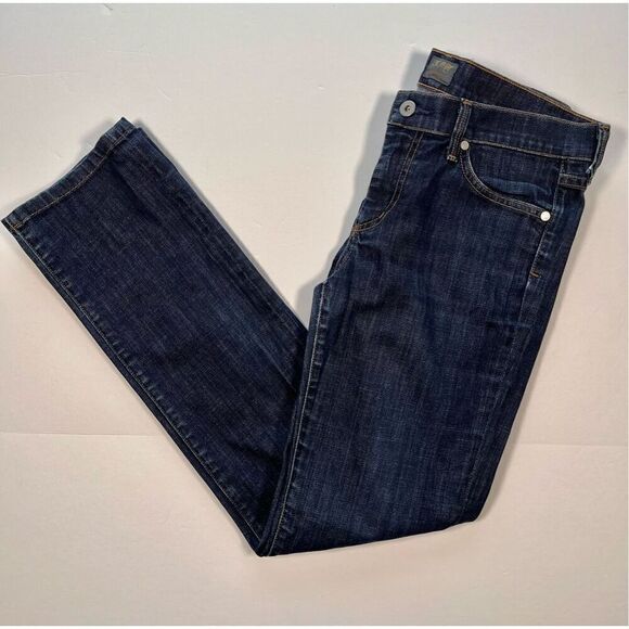 Citizens of Humanity Elson Medium Rise Straight Leg Dark Denim Jean Size 28 EUC - Picture 8 of 13